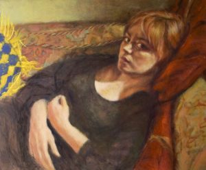 Elisa Filomena - Falena e sole, olio su tavola, 80x100cm, 2008