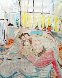 Elisa Filomena - Coppia a letto abbracciata