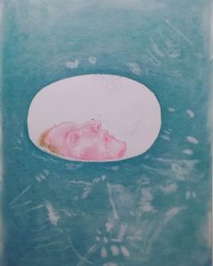 Elisa Filomena - Ophelia, pastelli su carta, 50x40cm, 2020