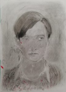 Elisa Filomena - Senza parole, matita su carta, 33x29cm, 2020