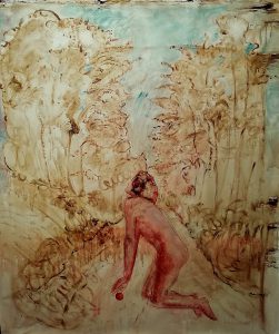Elisa Filomena - Tedio, acrilico su tela, 155x130cm, 2020