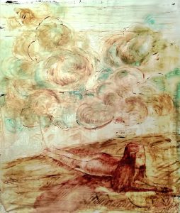 Elisa Filomena - Tempesta, acrilico su tela, 150x120cm, 2020