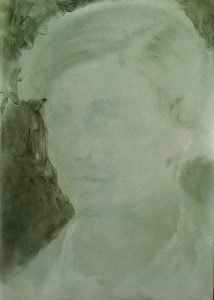 Elisa Filomena - Annemarie, pastelli su carta, 50x40cm, 2021