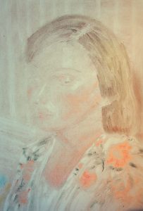 Elisa Filomena - D., pastelli su carta, 50x40cm, 2021