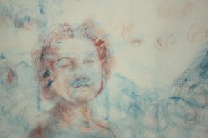 Elisa Filomena - Eden, Casa Vuota, acrilico su tela, particolare D3, 2021