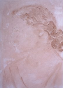 Elisa Filomena - Profilo, pastelli su carta, 45x35cm, 2021